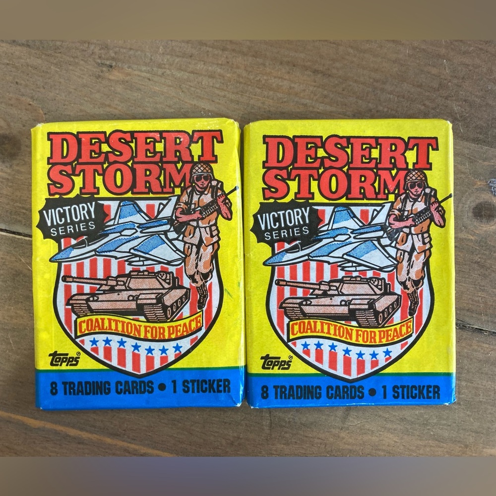 Topps 1991 Desert Storm Victory Series Trading Card Bundle